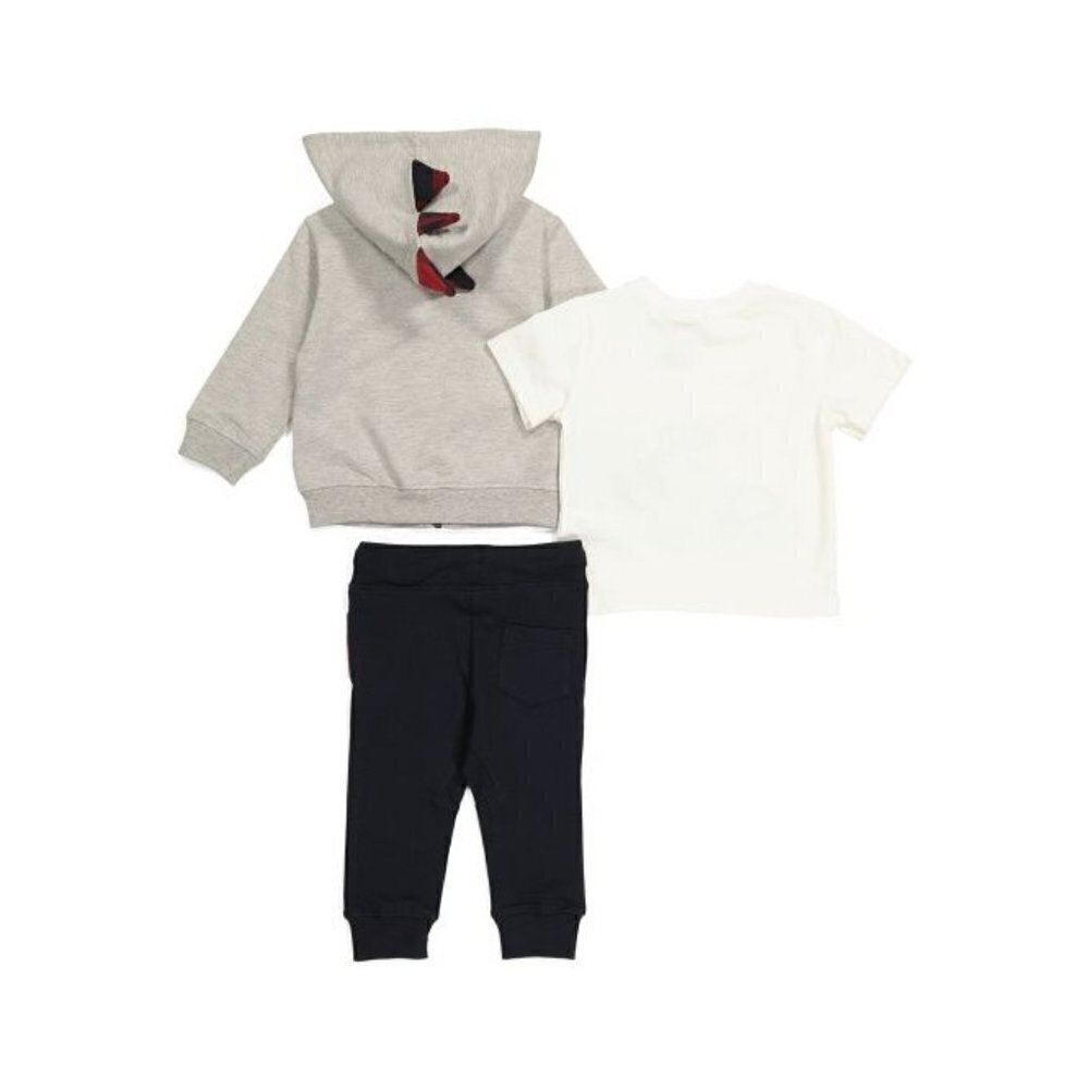 TOMMY BAHAMA Infant Boys 3pc Dino Hoodie & Pants Set NAVY/GREY Size 24M - Picture 2 of 2